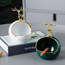 High-end ashtray Creative Home Light Extravagant Big Web Red Closets with Ash Anti-Grey Fly Living-room Portable Ashtray