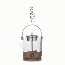 Big porcelain hall automatic separation steamed tea stove with filter Puer Tea Kung Fu Tea Tea Tea Tea Tea large teapot