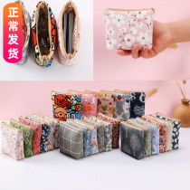 Fields Garden Canvas Small Freshener Bag Girls Seniors Zero Wallet Women Headphones Bag Coin Key Bag Mini Small Cloth Bag
