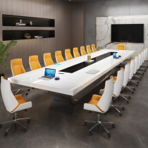 Conference Table Long Table Piano Baking Varnish Minima Modern Atmosphere High-end Meeting Room Table And Chairs Combined Bar Table Negotiation Table