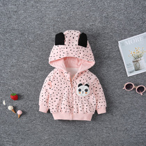 Baby coat spring and autumn male baby cardigan autumn girl coat cute foreign style autumn 2021 new autumn