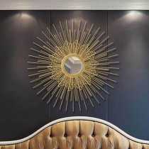 Metal sun glasses wall decoration pendant Nordic creative decorative mirror living room dining hall porch three-dimensional hanging