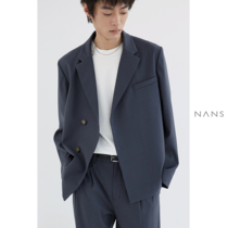 (NANS) DOUBLE-BREASTED side seam pocket casual suit DOUBLE-BREASTED BLAZER