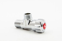 Jinde bathroom toilet water heater hand basin full copper thick thick flow hot and cold water switch triangle valve faucet