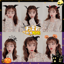 Halloween pumpkin head imp headband headband funny cute bat hairclip issuing skull wu shi mao edge clamp