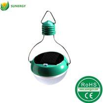 Factory direct sales night solar small portable light green tent camping light intelligent light control lawn light