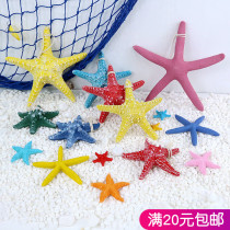 Mediterranean style simulation resin starfish ornaments pendant Creative desktop decoration Shooting props Wall decorations
