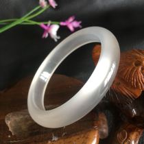 Gem light bracelet Ice bottom old material Xinjiang Gobi gold silk Jade Urhe color jade Female ice Cui Kunlun jade A goods