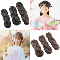 Xinyi costume twist wig new ancient style braid hair bun Hanfu personality Joker high temperature silk mat hair bag