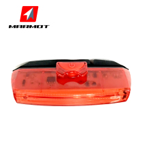 Mountain bike Road bike taillight USB charging LED warning light Outdoor night riding strong light flashlight headlight