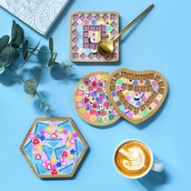 Mosaic Diy Hand Creativity Soft Pottery Cup Cushion Material Bags Young Children Parent-child Early Education Warm Field Activities Small Gifts