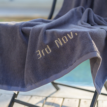 Asight custom date bath towel Pure cotton Private custom embroidery Wedding anniversary Creative birthday gift Water absorption