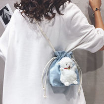 Net red small cloth bag cute lamb canvas bag female 2021 New Japanese ins Net Red Girl Joker all shoulder