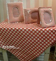 The shopkeeper recommends classic English Plaid simple fabric tablecloth square tablecloth tablecloth can be customized