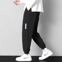 Pants men spring and autumn summer loose beam feet Haren pants Korean trend Joker nine casual trousers 2021 New