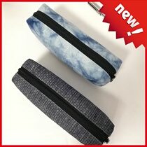  Chinese style large-capacity zipper pen bag literary retro pen box pen protection stationery bag flannel simple inside