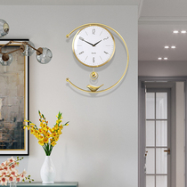 Home living room clock 2021 new wall wall wall wall clock light luxury modern wall wall decoration clock