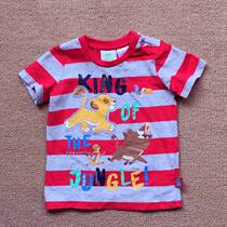 Baby short sleeve T-shirt boy summer short sleeve baby pure cotton half sleeve child with undershirt jacket 0-6 months
