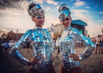 Bar & Nightclub Lens Reflective Effect One Piece Costume