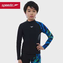 Speedo Speedo Eco Eco-friendly Series Printed Anti-chlorine Sunscreen Boys Long Sleeve Swimsuit Top 2022 New Products