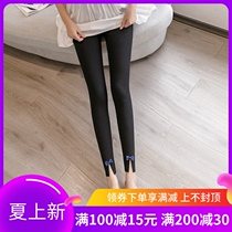 Japanese pure cotton thread underpants female outside wearing thin section big code high waist and slim fit butterfly knot 90% small leggings