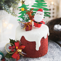 Christmas cupcake decoration plug-in maphan Cup insert elk Old Man gift snowman decoration dress up