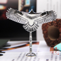 Lafoli pipe pressure rod 925 sterling silver eagle wings personality shape anti-static pressure rod 15mm