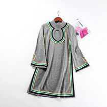 French single cutting-edge brand CA fried beauty heavy industry personality 100% cashmere long sweater (special)A1766