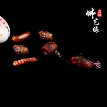 Natural whole set of red buffalo corner accessories fish pendant diamond stars moon Bodhi Buddha Pearl suit DIY accessories