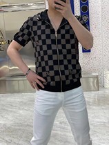 Mara station clothing European fashion trend zipper short sleeve 224 slim body age age Xianqi advanced sense Joker fashion