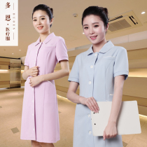 Dorn 2021 summer new medical uniform Nurse uniform Dress cardigan Cosmetic plastic work clothes Short sleeve