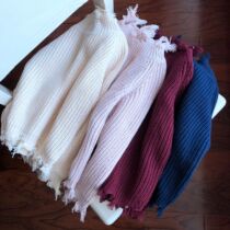 Broken edge pure cotton childrens short sweater-19 11 19