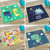 Cute cartoon square childrens room tent carpet living room bedroom dinosaur kindergarten climbing mat machine washable