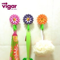 Vigar Viica blooms in abundance Sun flower ladybug suction cup hook creative hook cabinet side wine cabinet hook