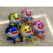 One-corner love singing shark baby doll aluminum foil aluminum film balloon toy childrens birthday gift baby feast