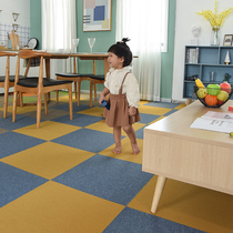 Net red carpet bedroom living room children's room environmental protection household square stitching nylon office pvc floor mat