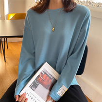 Breastfeeding clothes fall winter pullover out fashion feeding solid color simple casual loose long sleeve bottoming shirt top