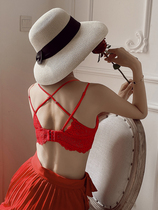 This Life Year Womens Rat Year Suit New Red Thickened Small Chest Sexy Poly Woo Beauty Back Lace No Steel Ring Underwear Woman