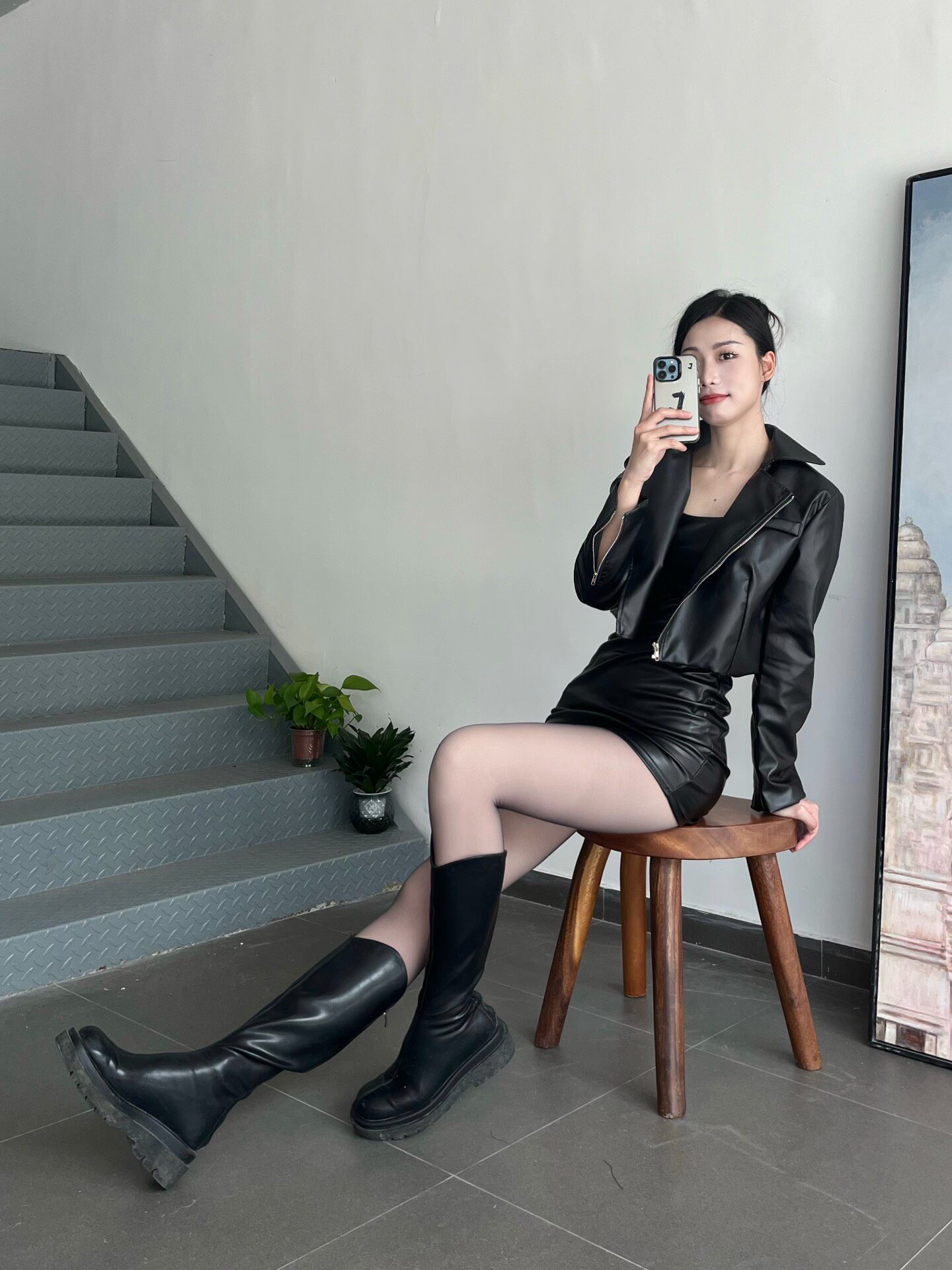 小野和子冬季黑丝光腿神器 加绒双层设计保暖不臃肿 替换装方便实用