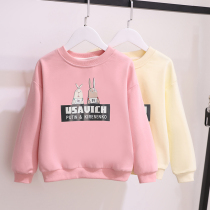 Girls clothes 2021 new spring and autumn Korean version of foreign-style childrens autumn long sleeves in the big childrens thin coat tide