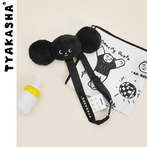 (Black and White Bear Series) TYAKASHAKIDS Takasha kids cute oring fun kids bow tie