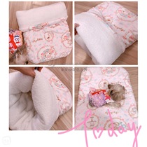 J pet cat and dog teacup Teddy Yorkshire high-quality cotton ultra-soft warm sleeping bag nest mat multi-purpose