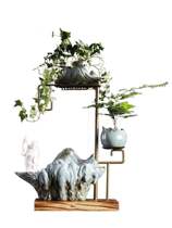 Creative water fountain ornaments Feng Shui Cai Office Desktop Porch Home Living Room Shop Opening Ceremony