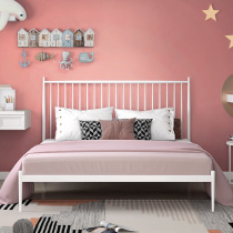 Iron bed double bed small family Princess White New ins Net red wind modern simple homestay
