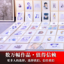 Net red ins Wind creative hand-painted portrait 520 Valentines Day birthday gift to send girls boyfriend girlfriends practical and exquisite