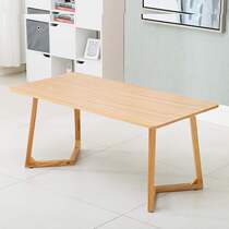  Simple modern small coffee table Living room Nordic small apartment solid wood bedroom creative small table household coffee table round edge few