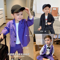 Chenchen mother boy spring suit suit suit suit pants handsome British fashion tide red baby vest shorts