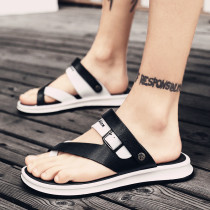 Mens slippers summer dual-use leisure outdoor soft bottom Flip-flops sandals wearing Korean fashion trend personality sandals tide