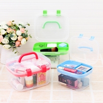 Cosmetics storage box home box first aid kit household multi-layer small medicine box 153g