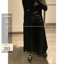 Xzz charmingl spring day partner ultra-dense pleats for long and half body dress spring and fall for women with high waisted pleats